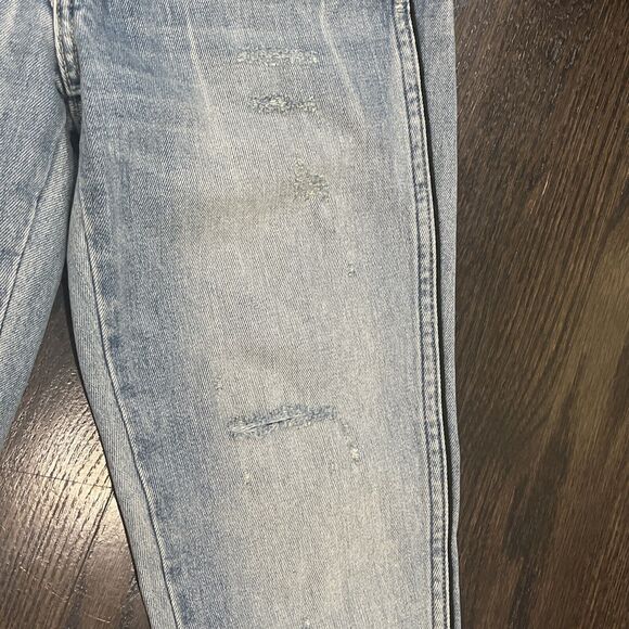 AMO Twist Jeans Women’s 26 Slim Fit Midrise Crop Ankle Piping Sweet Cheeks NWOT - Picture 3 of 10